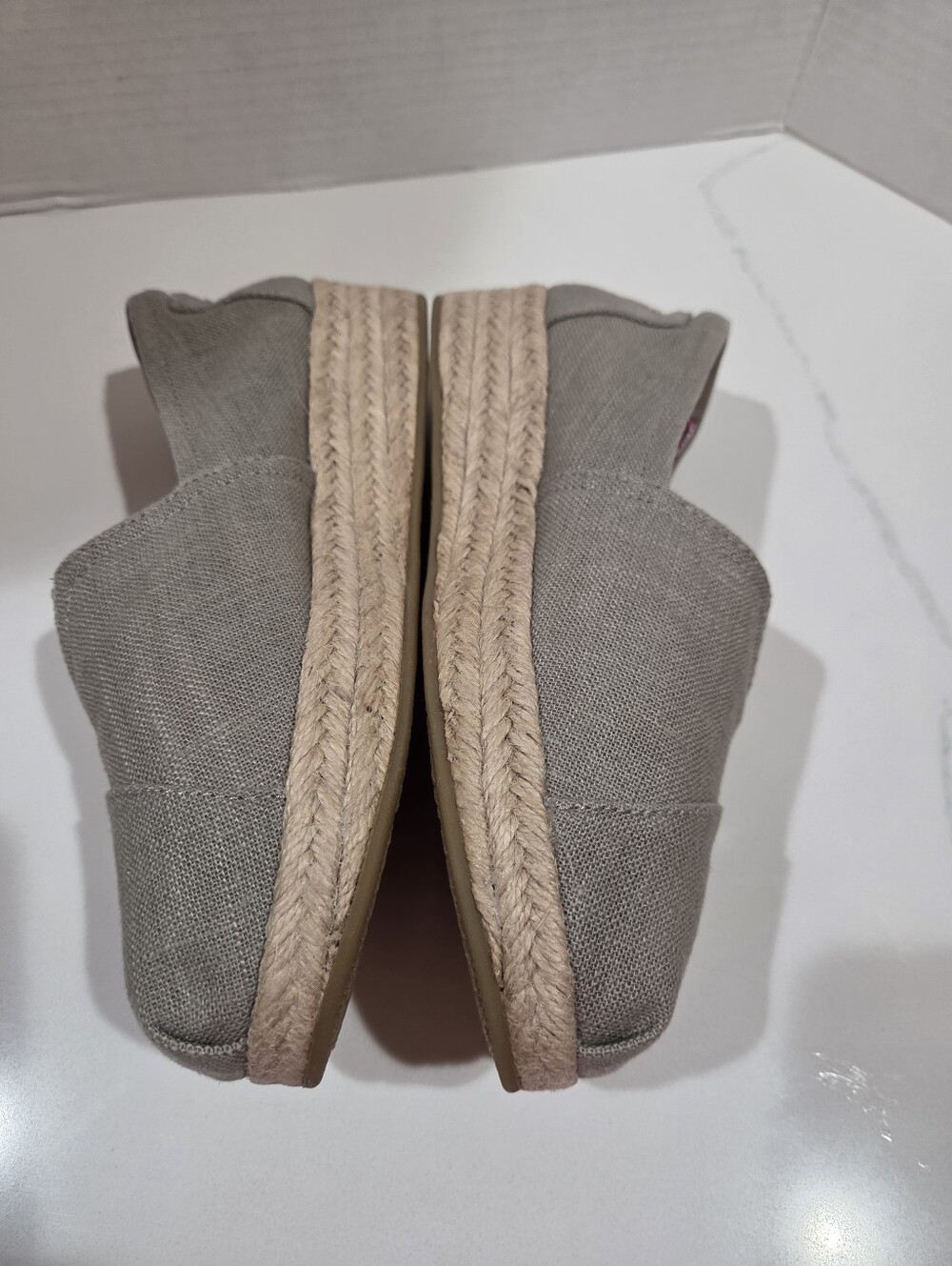 Bobs from Skechers Women's Taupe Espadrille Wedge Slip On Shoes Size 7.5 - Picture 10 of 16